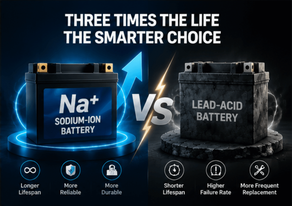 sodium ion vs lead acid motorcycle battery